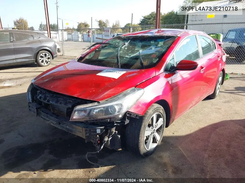 2018 Kia Forte S VIN: 3KPFL4A73JE210718 Lot: 40802334