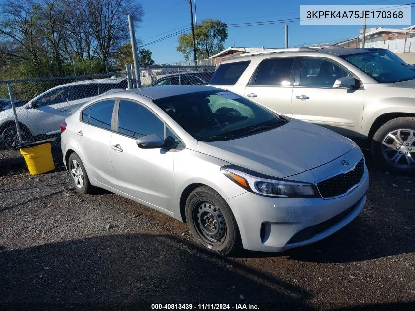 2018 Kia Forte Lx VIN: 3KPFK4A75JE170368 Lot: 40813439