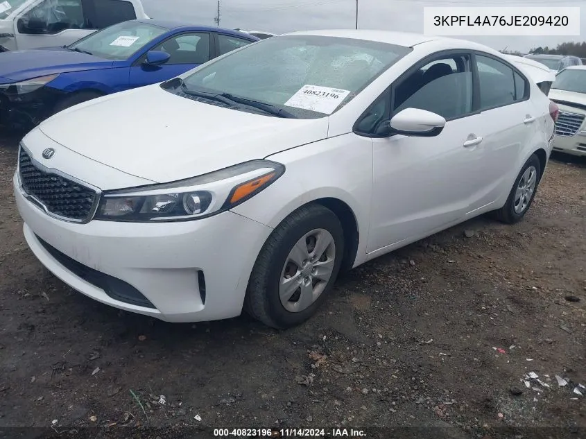 2018 Kia Forte Lx VIN: 3KPFL4A76JE209420 Lot: 40823196