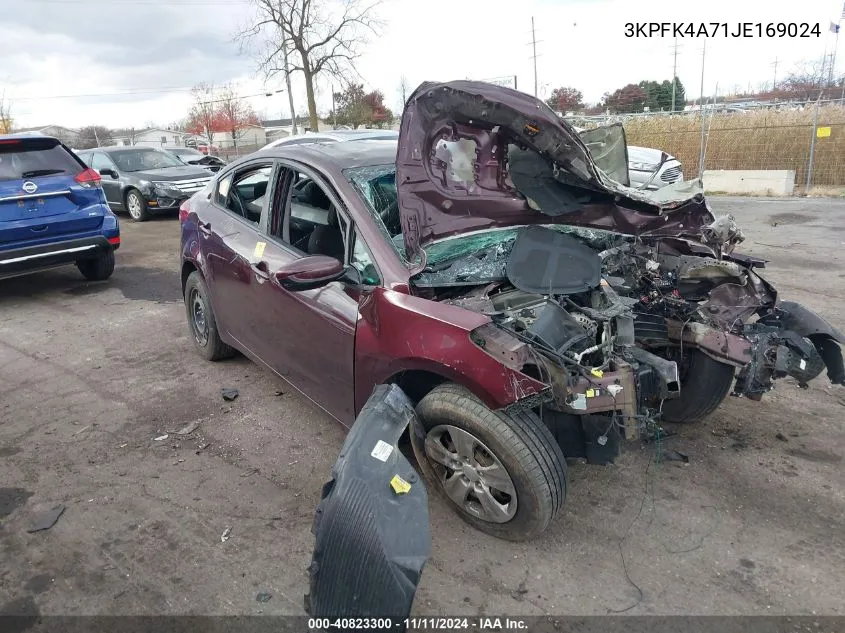 2018 Kia Forte Lx VIN: 3KPFK4A71JE169024 Lot: 40823300