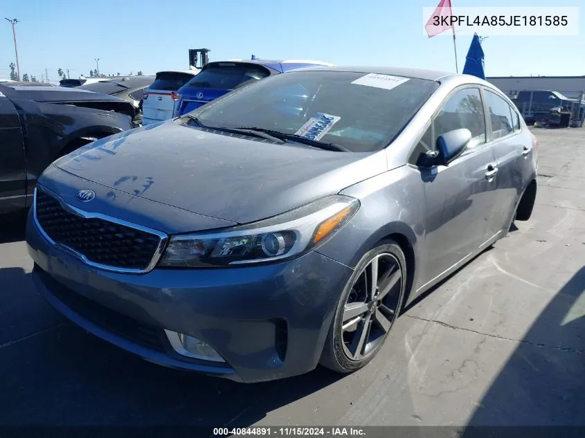 2018 Kia Forte Ex VIN: 3KPFL4A85JE181585 Lot: 40844891