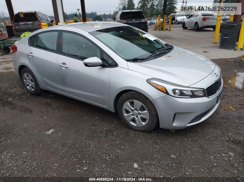 2018 Kia Forte Lx VIN: 3KPFL4A76JE262229 Lot: 40850234