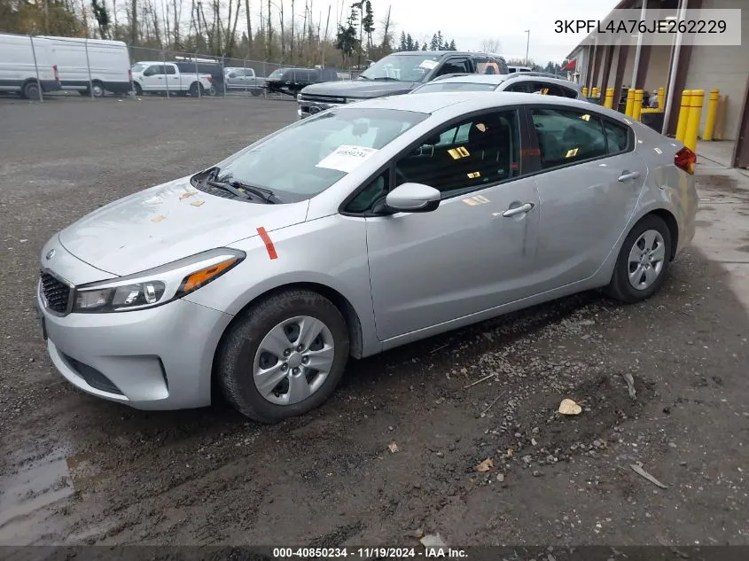 2018 Kia Forte Lx VIN: 3KPFL4A76JE262229 Lot: 40850234