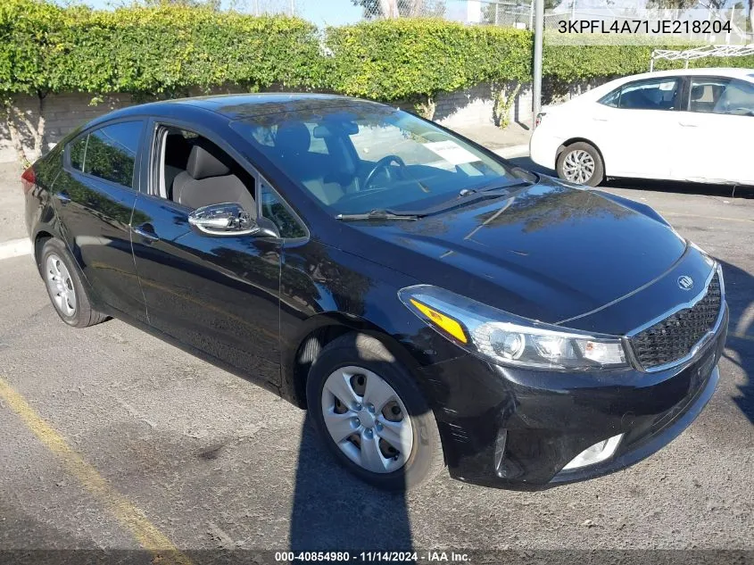 2018 Kia Forte S VIN: 3KPFL4A71JE218204 Lot: 40854980