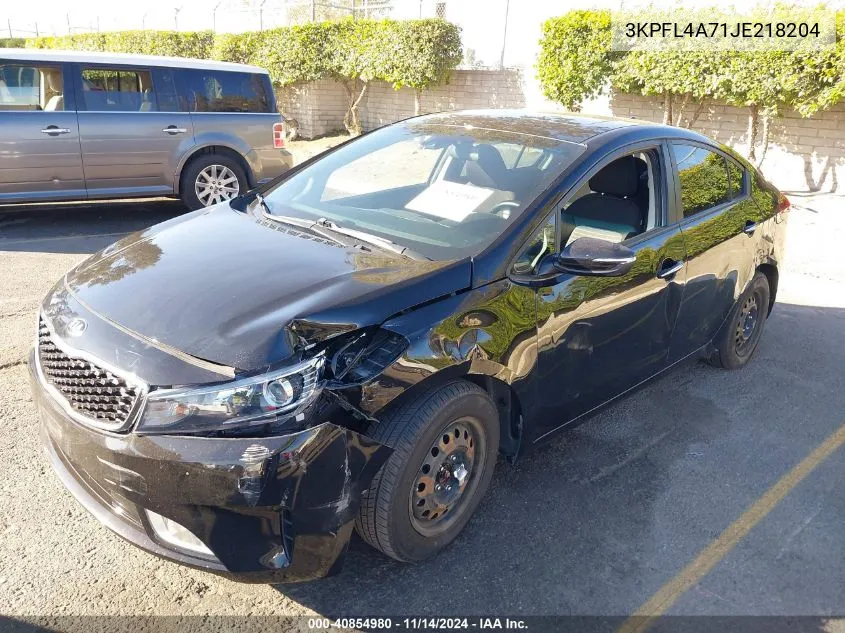 2018 Kia Forte S VIN: 3KPFL4A71JE218204 Lot: 40854980