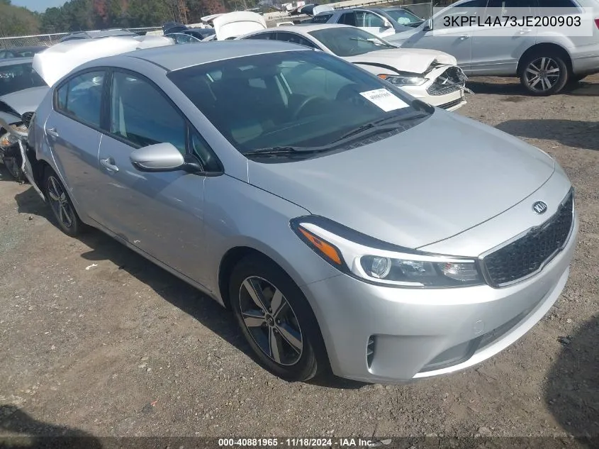 2018 Kia Forte Lx VIN: 3KPFL4A73JE200903 Lot: 40881965