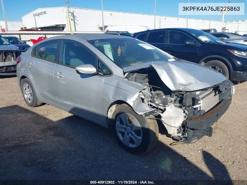 2018 Kia Forte Lx VIN: 3KPFK4A76JE225863 Lot: 40912902