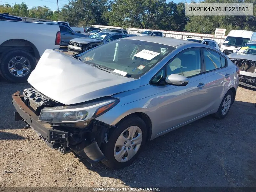 2018 Kia Forte Lx VIN: 3KPFK4A76JE225863 Lot: 40912902