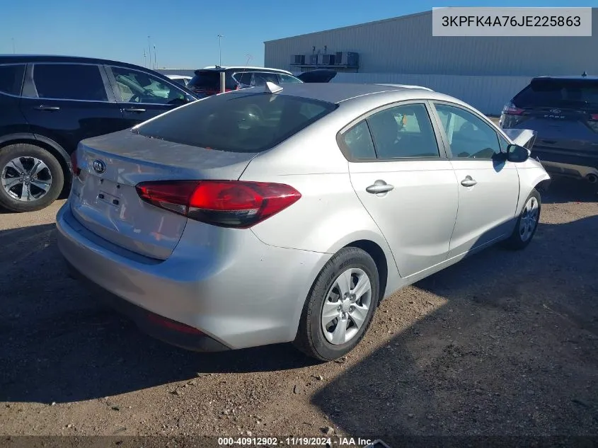 2018 Kia Forte Lx VIN: 3KPFK4A76JE225863 Lot: 40912902