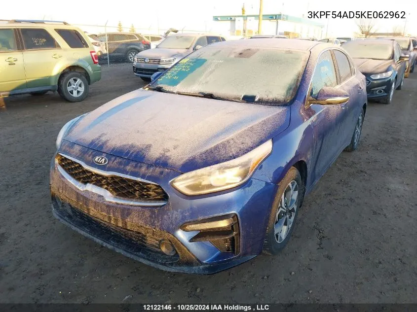 2019 Kia Forte VIN: 3KPF54AD5KE062962 Lot: 12122146