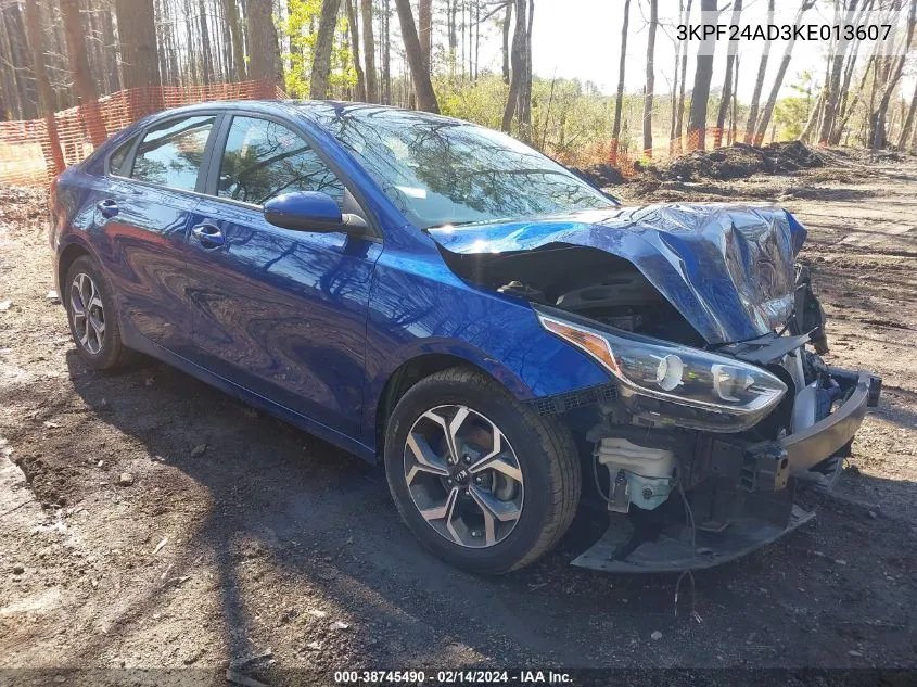 2019 Kia Forte Lxs VIN: 3KPF24AD3KE013607 Lot: 38745490