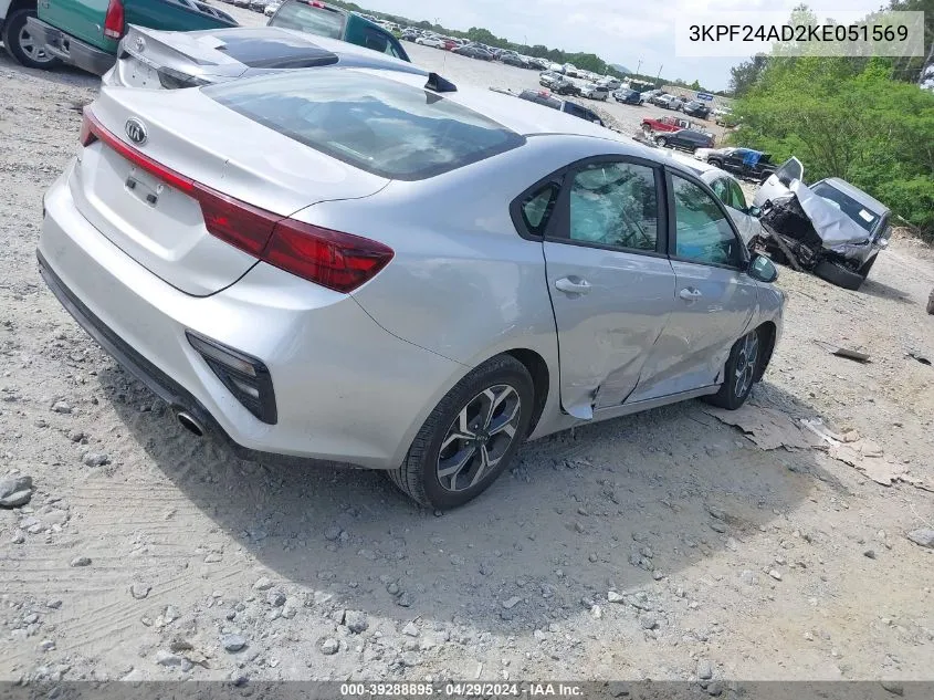 3KPF24AD2KE051569 2019 Kia Forte Lxs