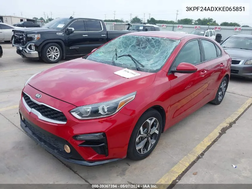 3KPF24ADXKE065851 2019 Kia Forte Lxs