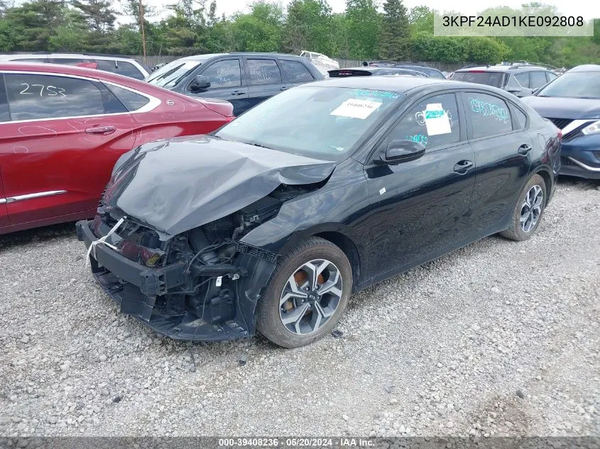 2019 Kia Forte Lxs VIN: 3KPF24AD1KE092808 Lot: 39408236