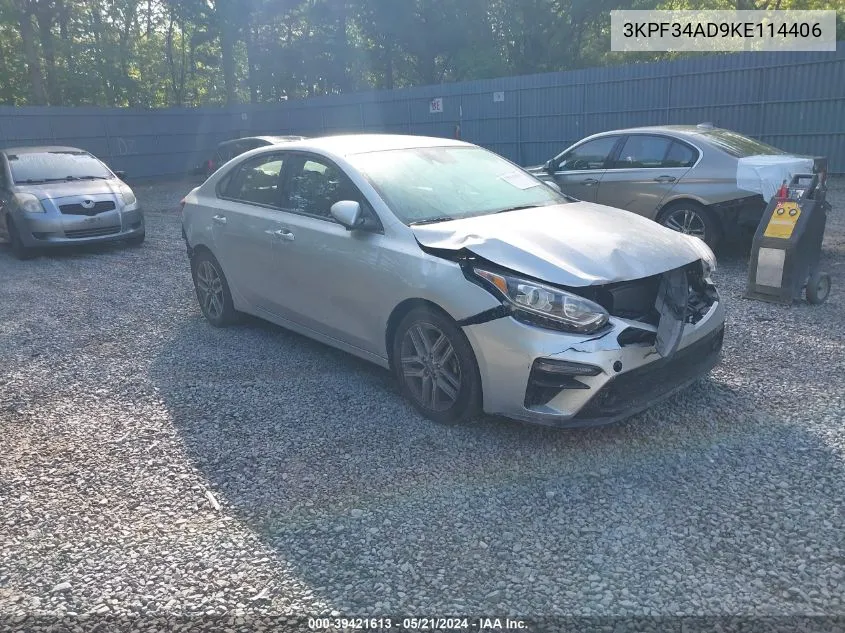 3KPF34AD9KE114406 2019 Kia Forte S