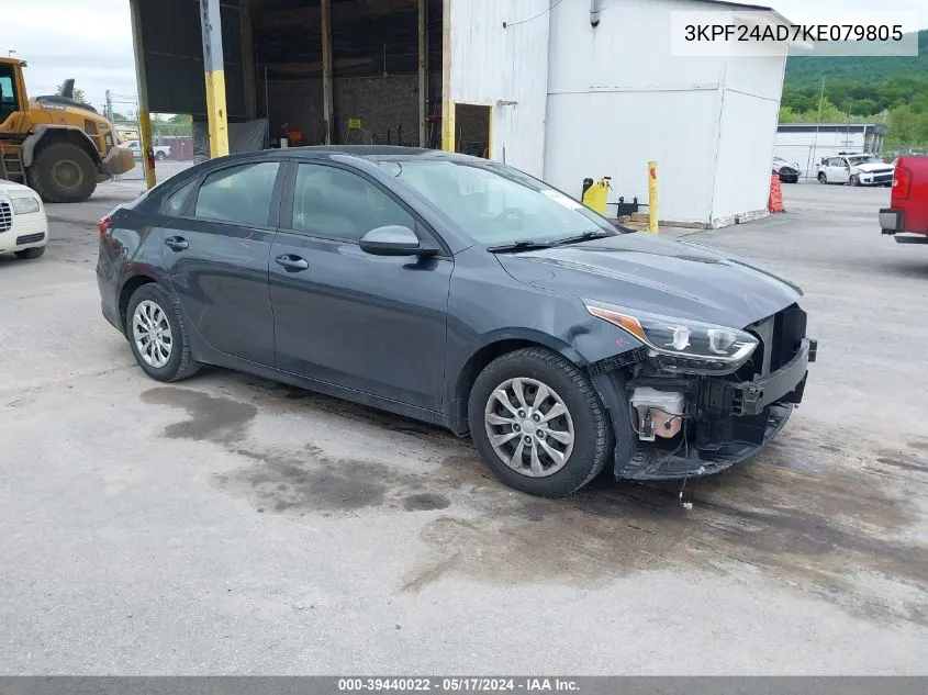 2019 Kia Forte Fe VIN: 3KPF24AD7KE079805 Lot: 39440022