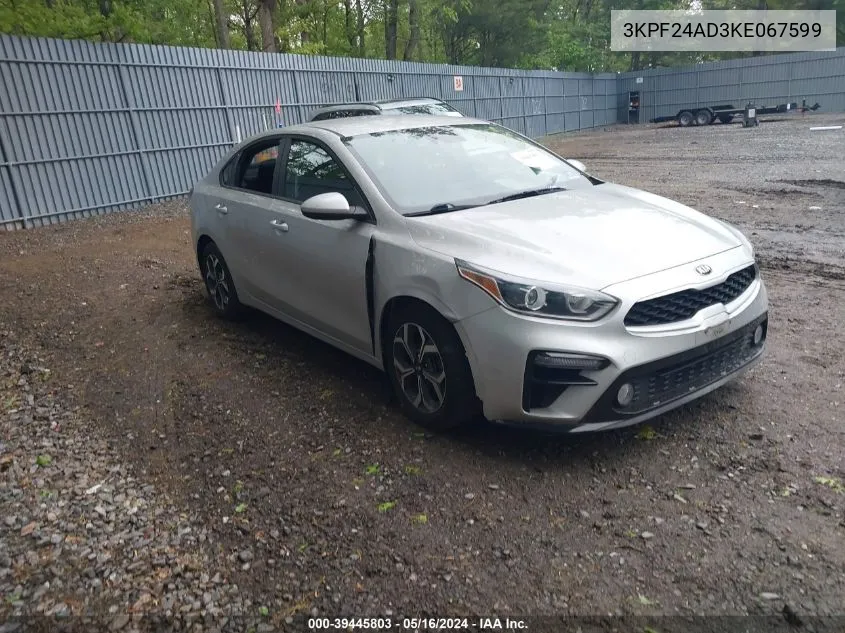 3KPF24AD3KE067599 2019 Kia Forte Lxs