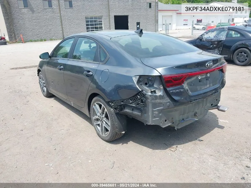 2019 Kia Forte S VIN: 3KPF34ADXKE079181 Lot: 39465681