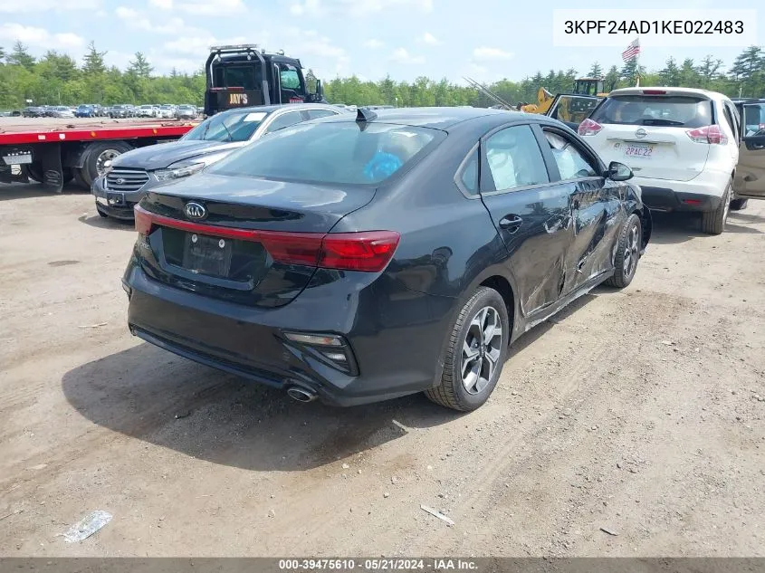 3KPF24AD1KE022483 2019 Kia Forte Lxs