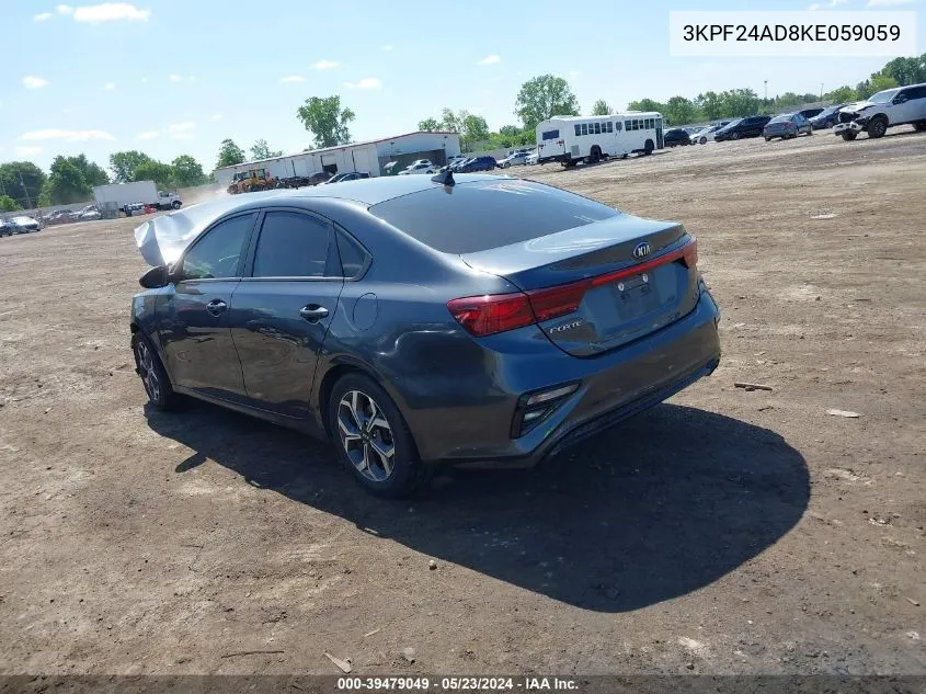 3KPF24AD8KE059059 2019 Kia Forte Lxs