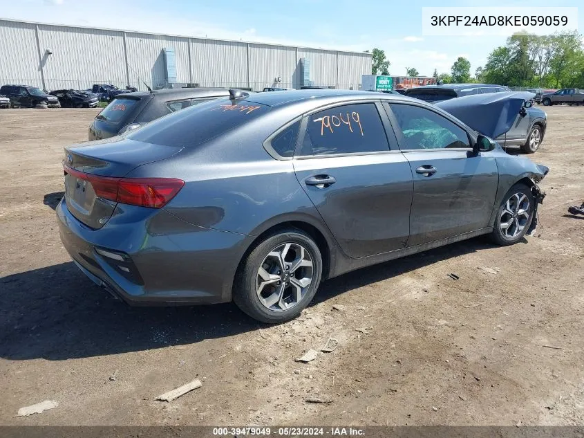 2019 Kia Forte Lxs VIN: 3KPF24AD8KE059059 Lot: 39479049