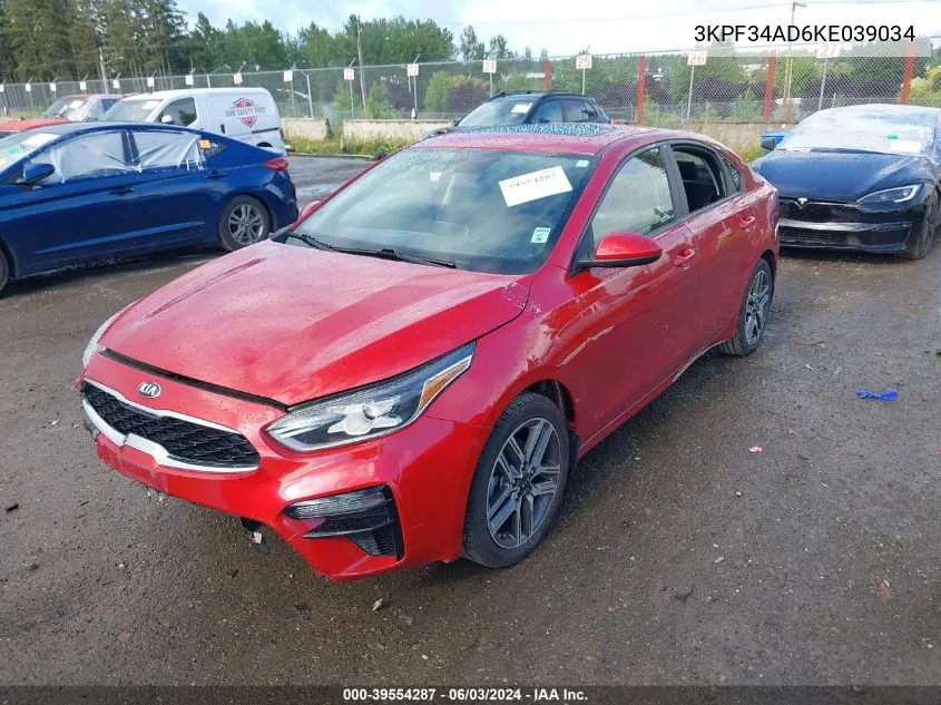 3KPF34AD6KE039034 2019 Kia Forte S