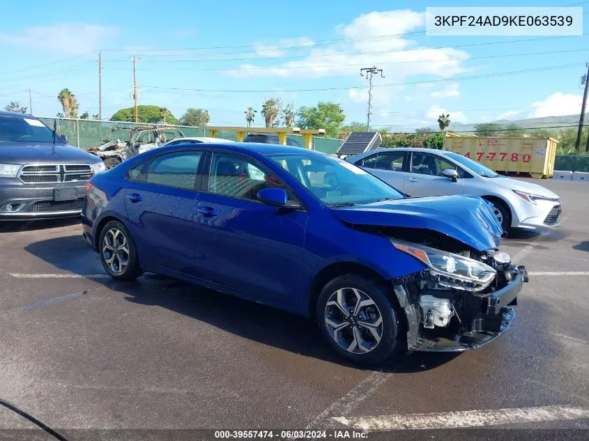 2019 Kia Forte Lxs VIN: 3KPF24AD9KE063539 Lot: 39557474