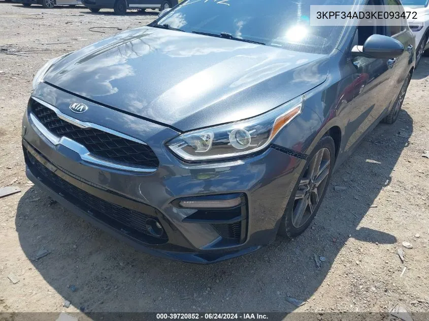 2019 Kia Forte S VIN: 3KPF34AD3KE093472 Lot: 39720852