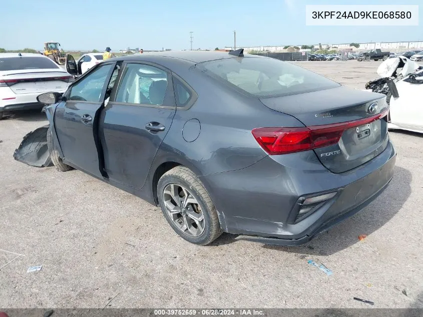 3KPF24AD9KE068580 2019 Kia Forte Lxs