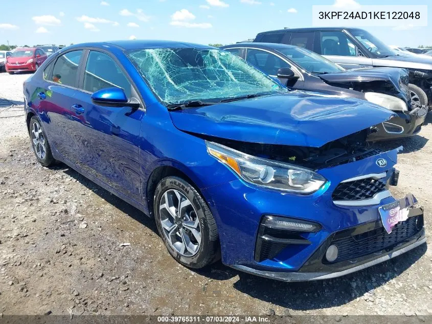 2019 Kia Forte Lxs VIN: 3KPF24AD1KE122048 Lot: 39765311