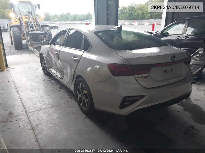 2019 Kia Forte Lxs VIN: 3KPF24AD4KE079714 Lot: 39803887