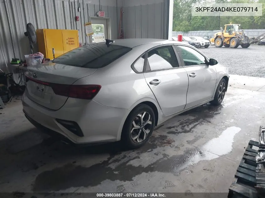 2019 Kia Forte Lxs VIN: 3KPF24AD4KE079714 Lot: 39803887