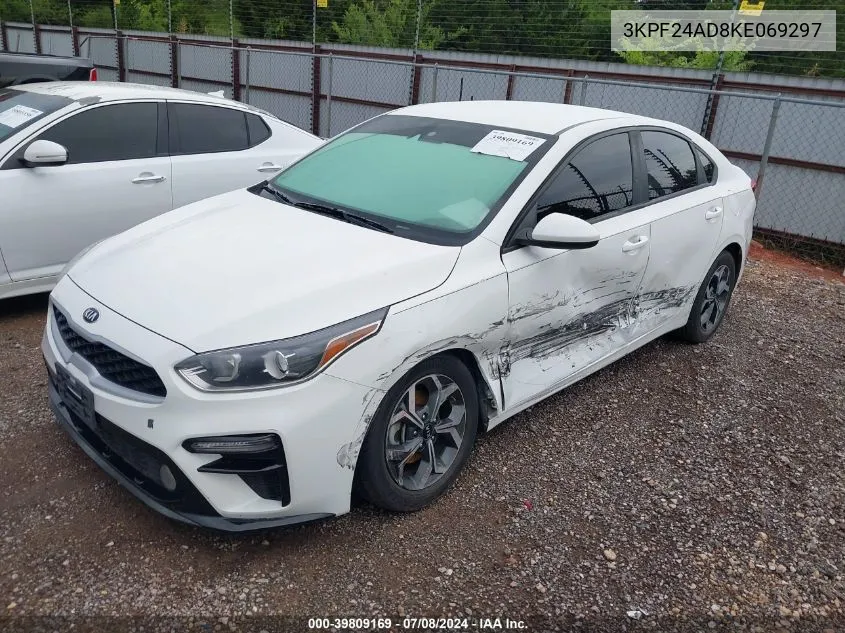 2019 Kia Forte Lxs VIN: 3KPF24AD8KE069297 Lot: 39809169