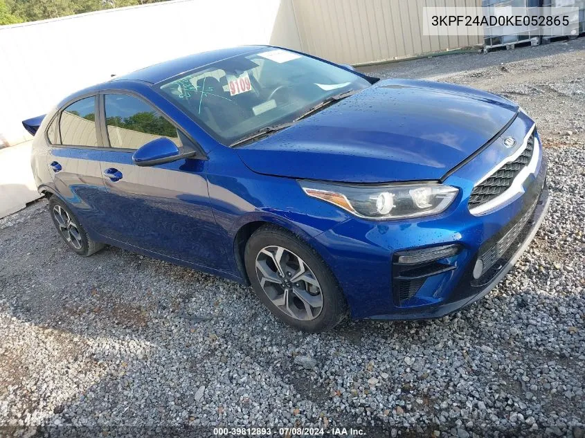 3KPF24AD0KE052865 2019 Kia Forte Lxs