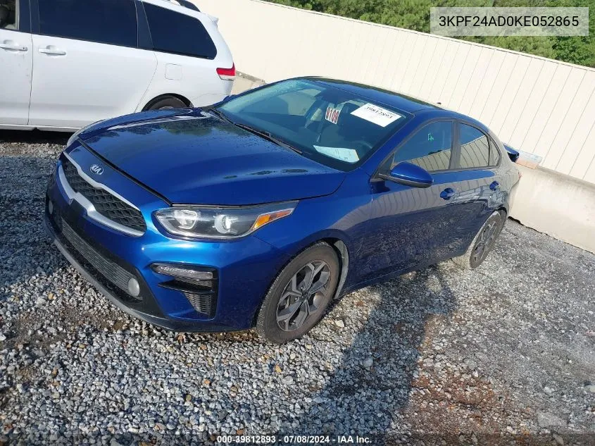 2019 Kia Forte Lxs VIN: 3KPF24AD0KE052865 Lot: 39812893