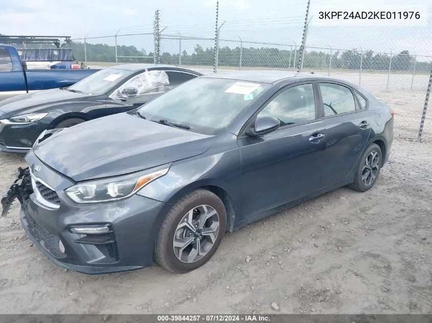 2019 Kia Forte Lxs VIN: 3KPF24AD2KE011976 Lot: 39844257