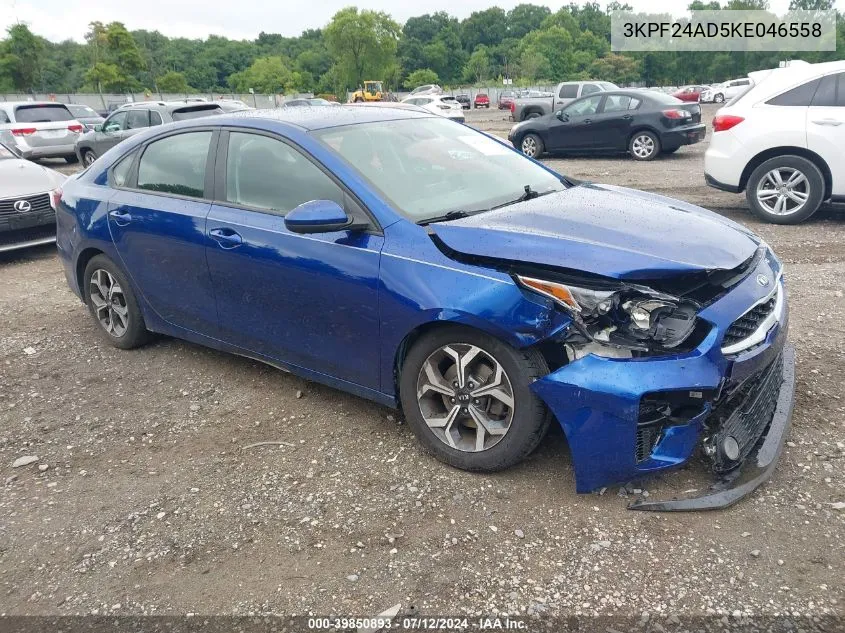 2019 Kia Forte Lxs VIN: 3KPF24AD5KE046558 Lot: 39850893