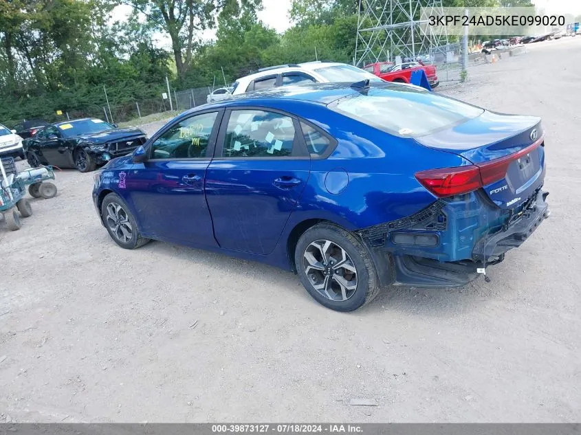 3KPF24AD5KE099020 2019 Kia Forte Lxs