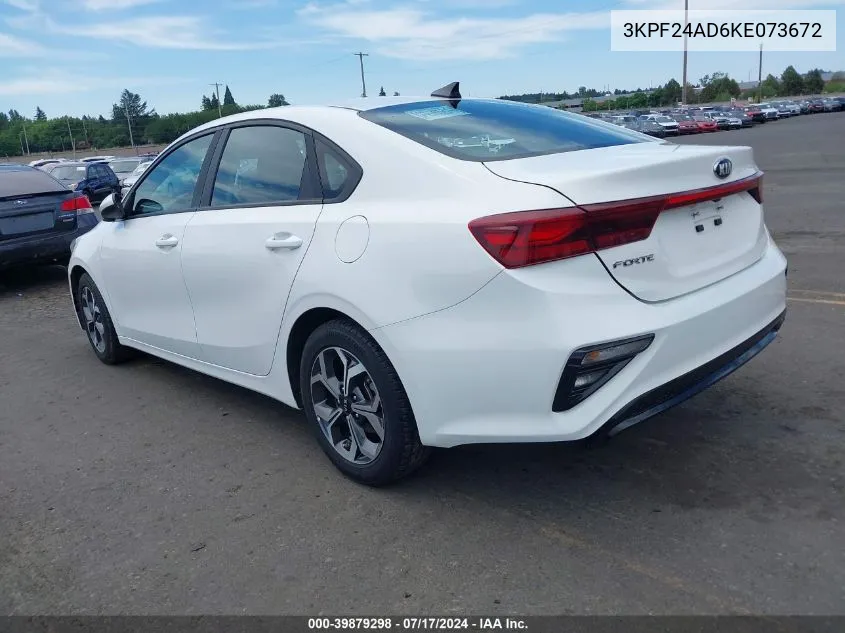 2019 Kia Forte Lxs VIN: 3KPF24AD6KE073672 Lot: 39879298