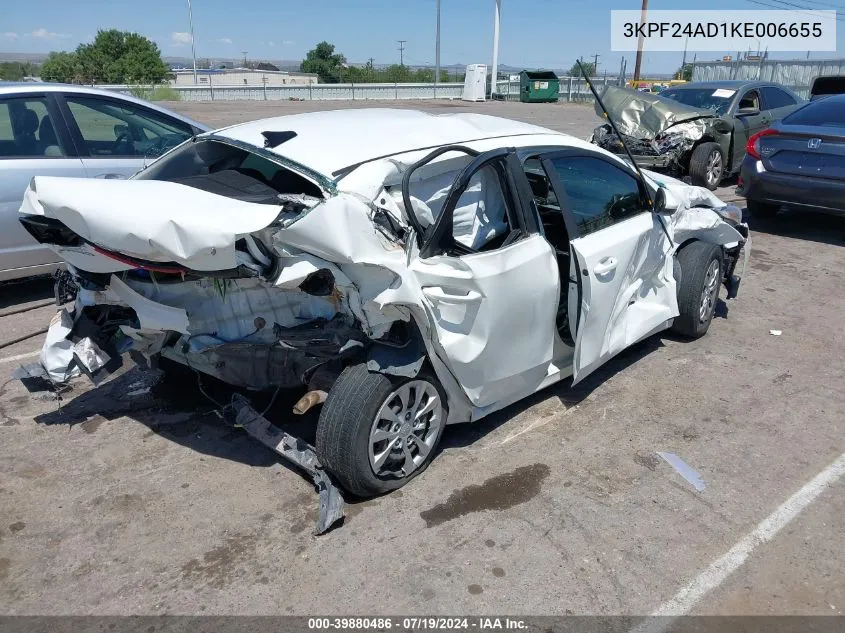 2019 Kia Forte Fe VIN: 3KPF24AD1KE006655 Lot: 39880486