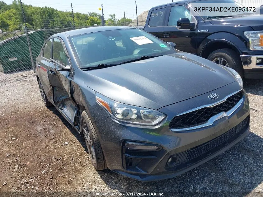 2019 Kia Forte S VIN: 3KPF34AD2KE095472 Lot: 39882764