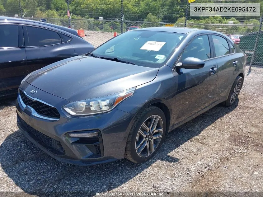 2019 Kia Forte S VIN: 3KPF34AD2KE095472 Lot: 39882764