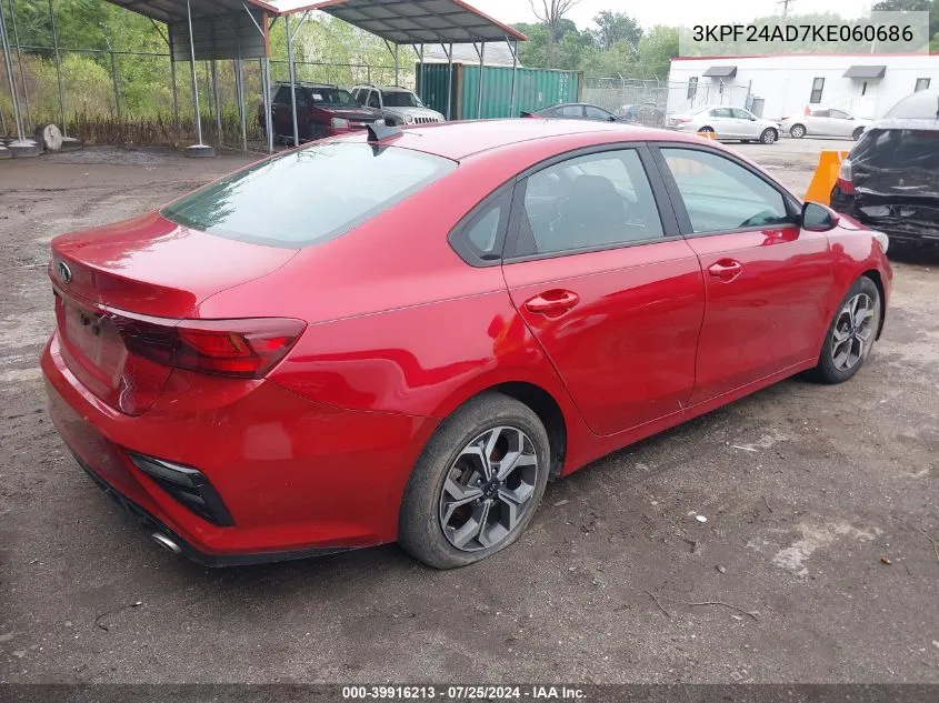 2019 Kia Forte Lxs VIN: 3KPF24AD7KE060686 Lot: 39916213