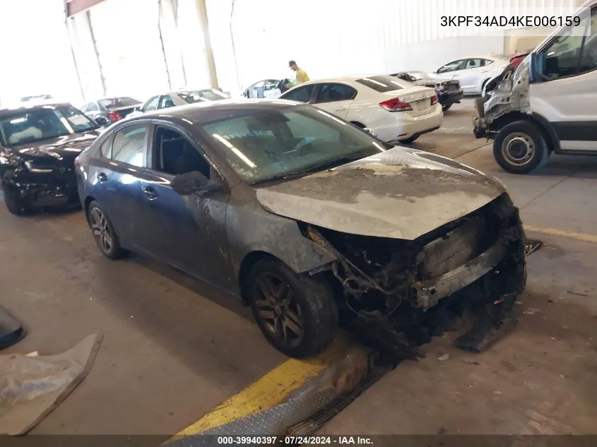 3KPF34AD4KE006159 2019 Kia Forte S