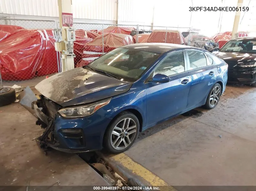 2019 Kia Forte S VIN: 3KPF34AD4KE006159 Lot: 39940397