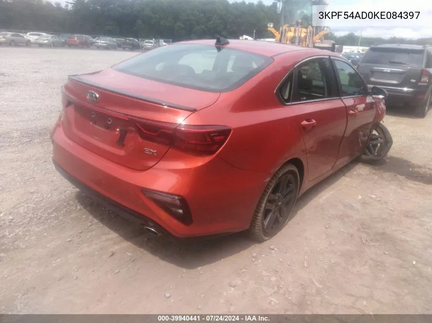 2019 Kia Forte Ex VIN: 3KPF54AD0KE084397 Lot: 39940441