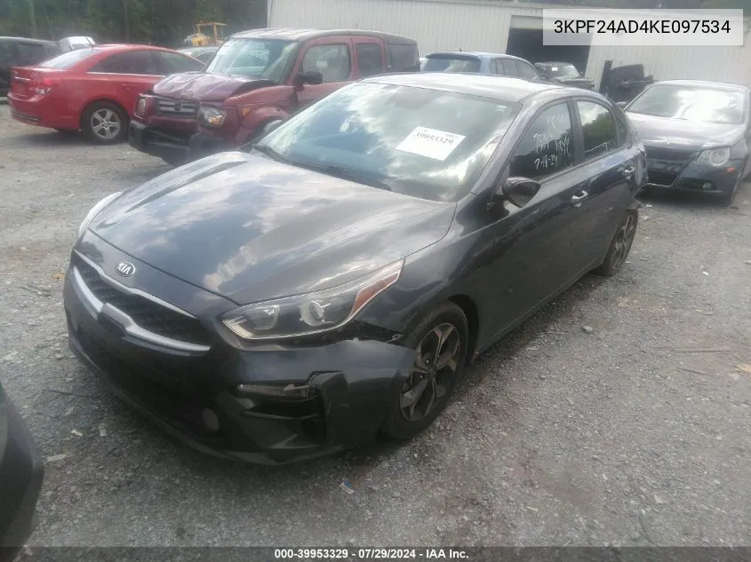 2019 Kia Forte Lxs VIN: 3KPF24AD4KE097534 Lot: 39953329