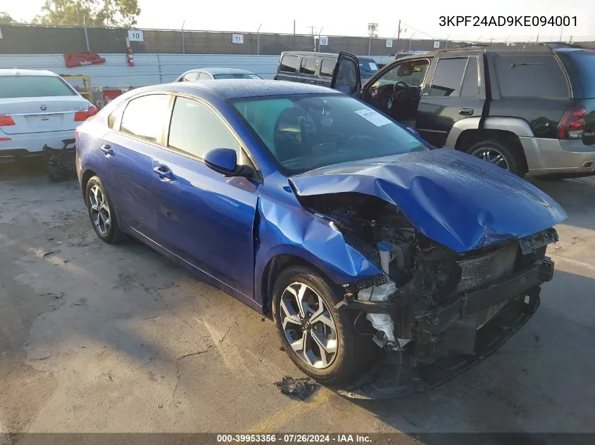 3KPF24AD9KE094001 2019 Kia Forte Lxs