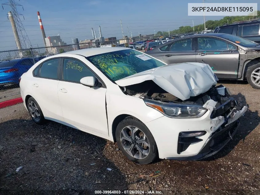 2019 Kia Forte Lxs VIN: 3KPF24AD8KE115095 Lot: 39964803