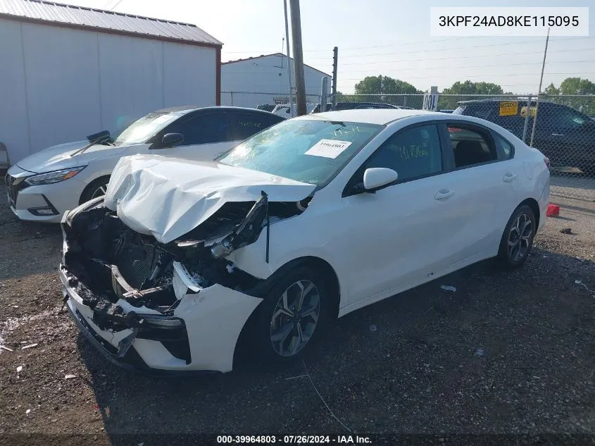 2019 Kia Forte Lxs VIN: 3KPF24AD8KE115095 Lot: 39964803